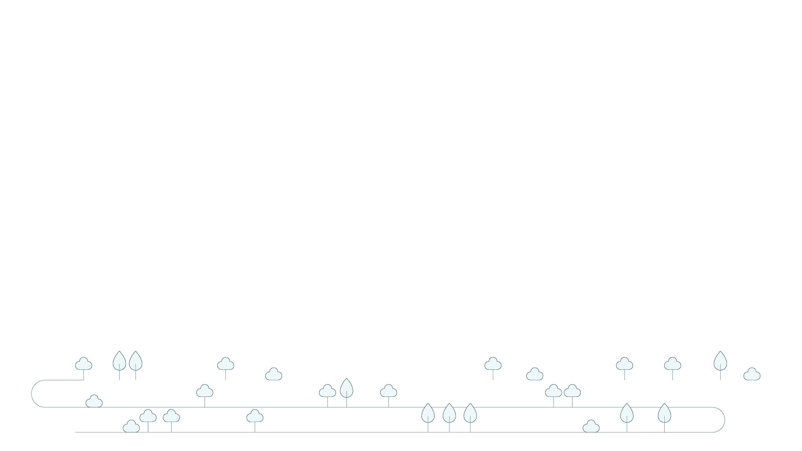 Illustration of tree-lined roads.